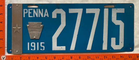 1915 Pennsylvania #27715 Truck License Plate