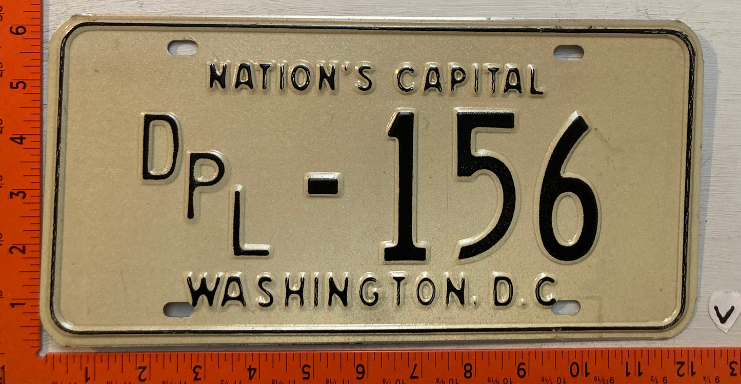 1969 Washington, DC #DPL-156 Diplomat License Plate