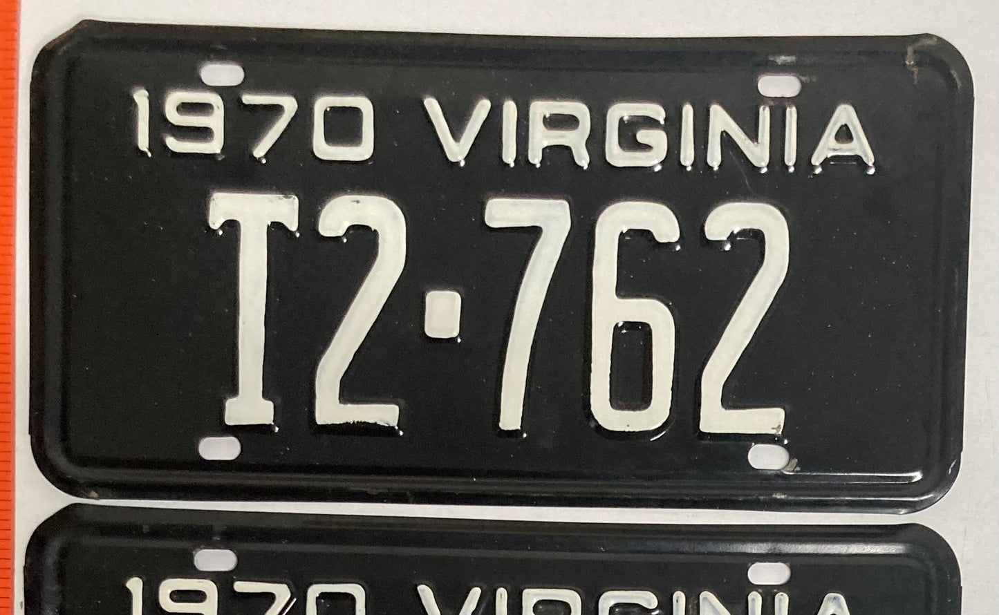1970 Virginia #T2-762 Truck License Plate (Pair)