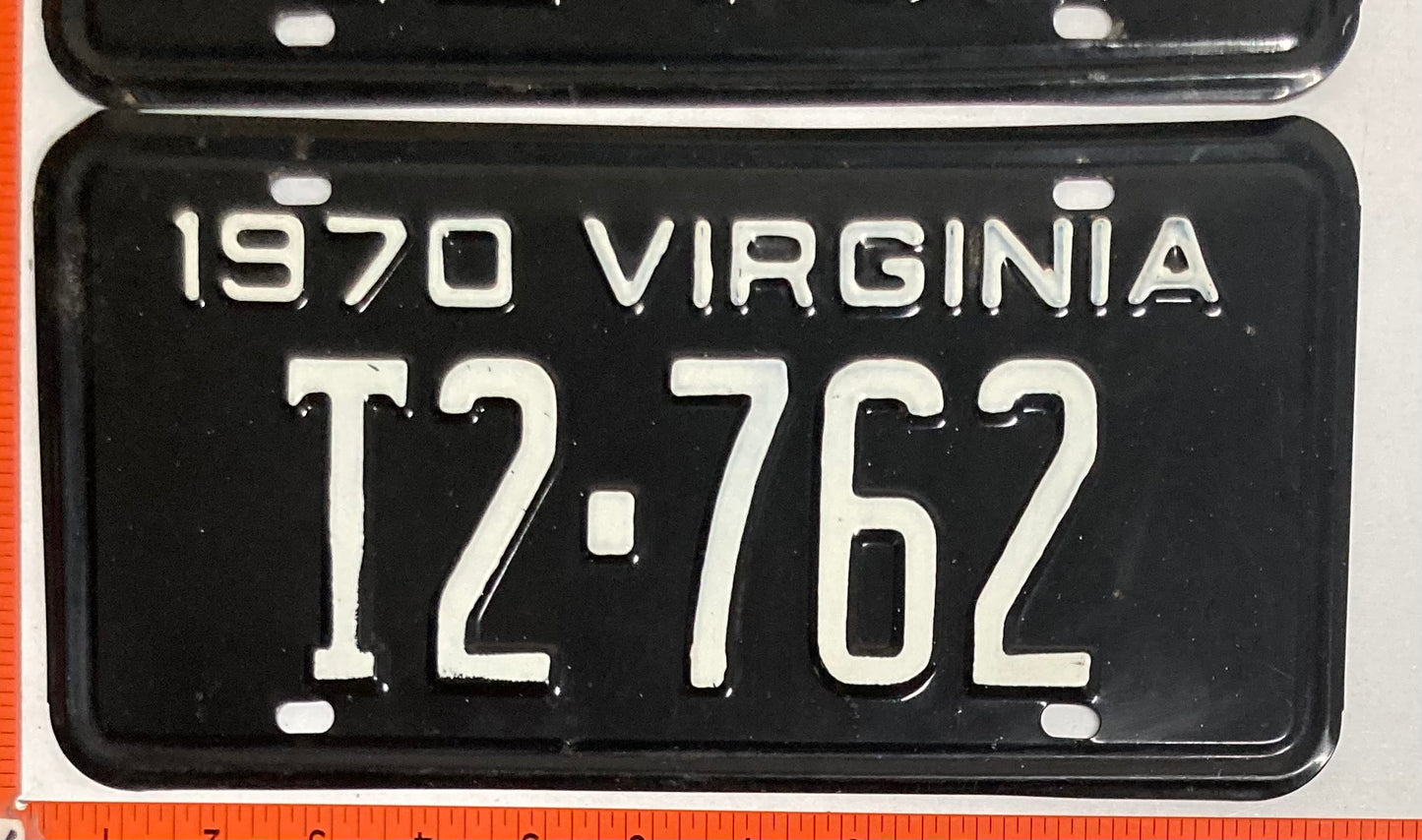 1970 Virginia #T2-762 Truck License Plate (Pair)