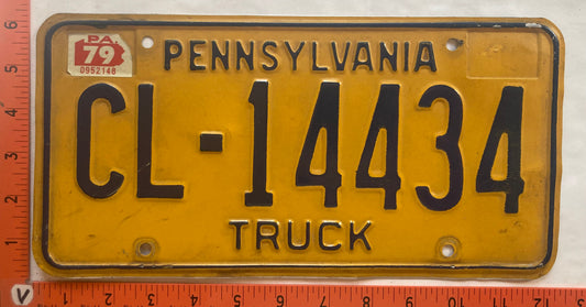 1979 Pennsylvania #CL 144434 Truck License Plate