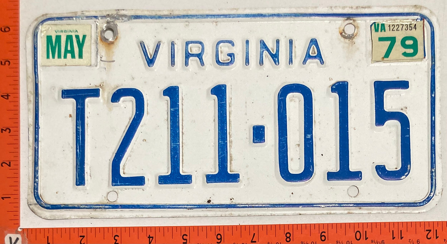 1979 Virginia #T211-015 Truck License Plate