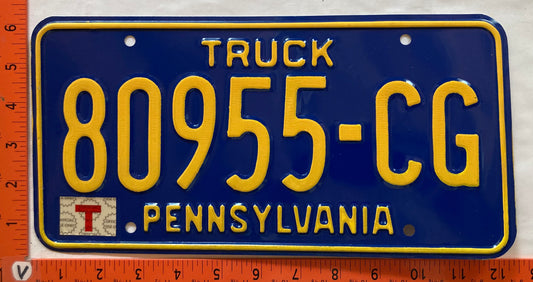 1994 Pennsylvania #80955-CG Truck License Plate