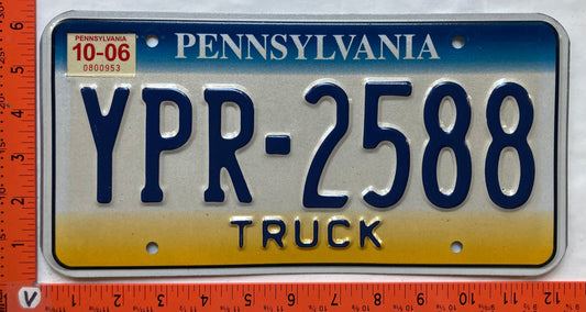 2006 Pennsylvania #YPR-2588 Truck License Plate
