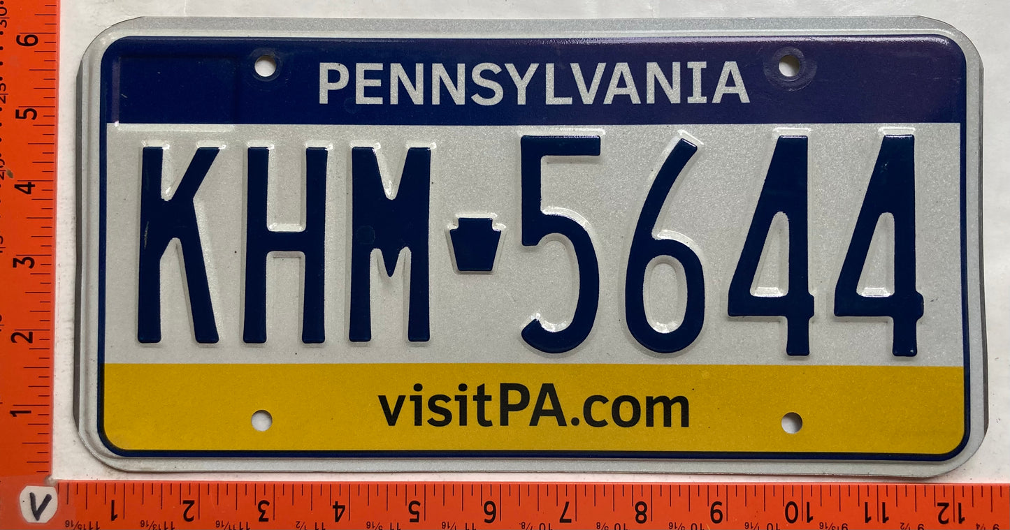 Undated Pennsylvania #KHM 5644 Passenger License Plate