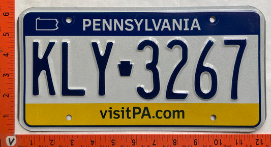 Undated Pennsylvania #KLY 3267 Passenger License Plate
