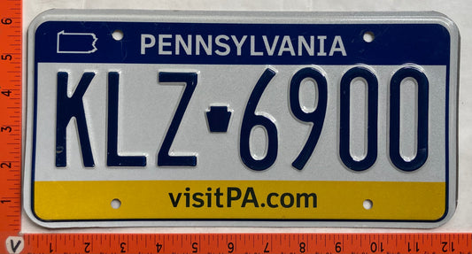 Undated Pennsylvania #KLZ 6900 Passenger License Plate