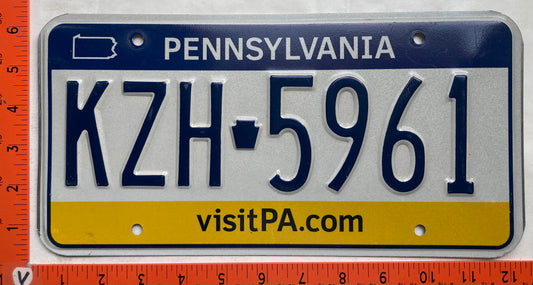 Undated Pennsylvania #KZH 5961 Passenger License Plate
