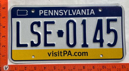 Undated Pennsylvania #LSE 0145 Passenger License Plate