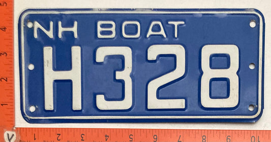 1978 New Hampshire #H328 Boat License Plate