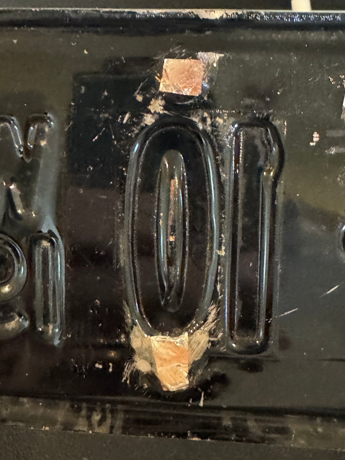 1950 Wyoming #14 - 10 Motorcycle License Plate