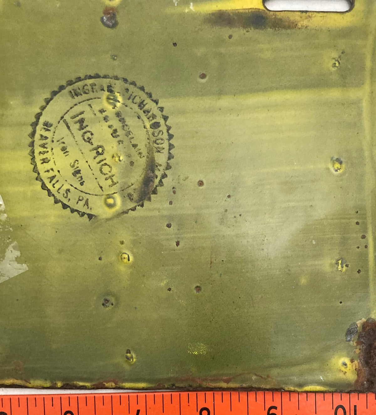 1913 Maine #3377 Passenger License Plate (Porcelain)