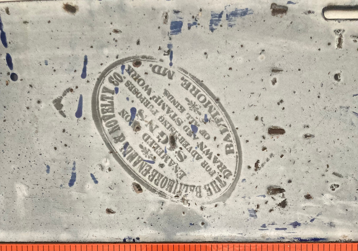 1909 Massachusetts #19227 Passenger License Plate