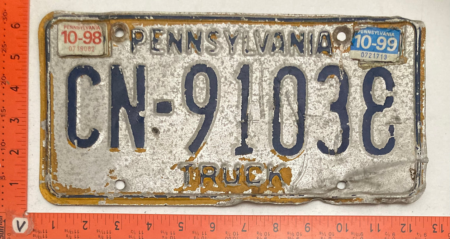 1999 Pennsylvania #CN-91038 Truck License Plate (Crafter)