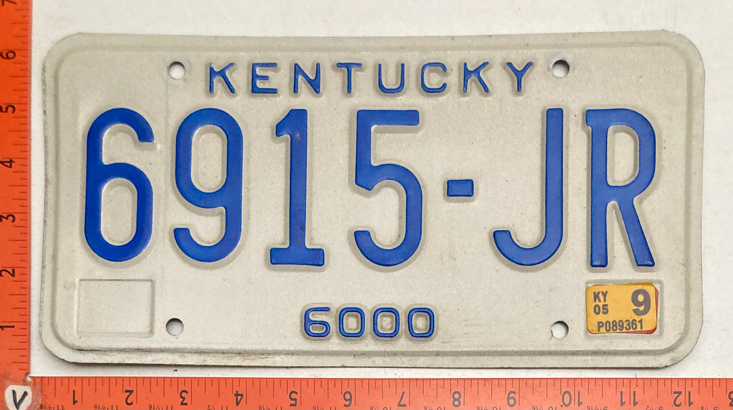 2005 Kentucky #6915-JR Truck License Plate