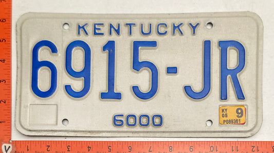 2005 Kentucky #6915-JR Truck License Plate