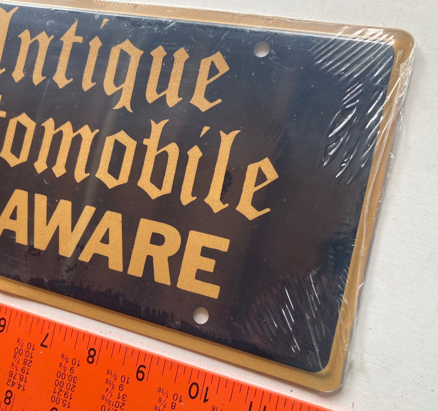 Undated Delaware #"Antique Automobile" Booster License Plate