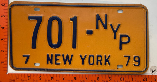 1979 New York #701-NYP New York Press License Plate