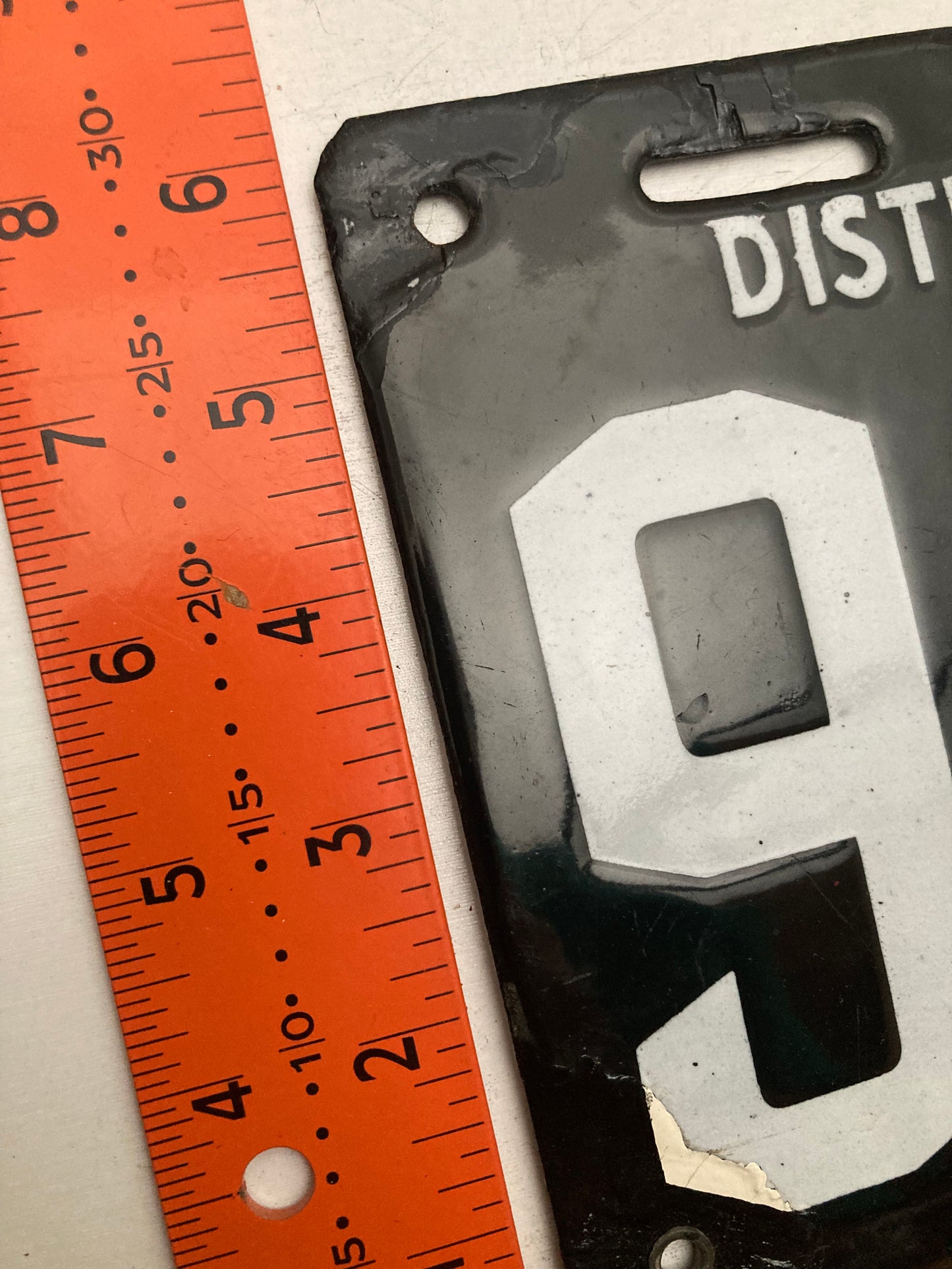 1911 Washington, DC #9694 Passenger License Plate (Porcelain) 4-Digits