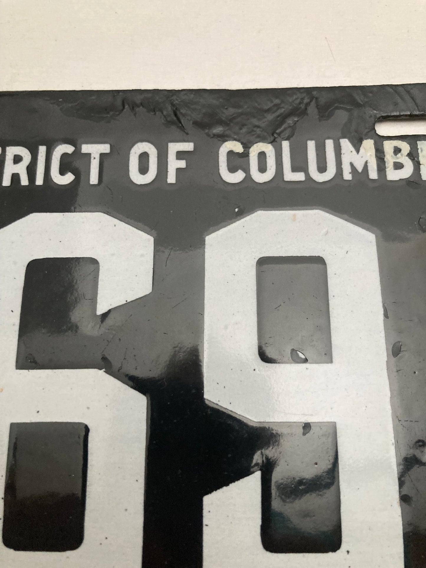1911 Washington, DC #9694 Passenger License Plate (Porcelain) 4-Digits