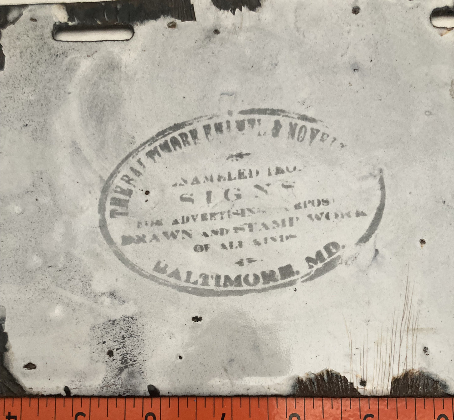 1911 Washington, DC #9694 Passenger License Plate (Porcelain) 4-Digits