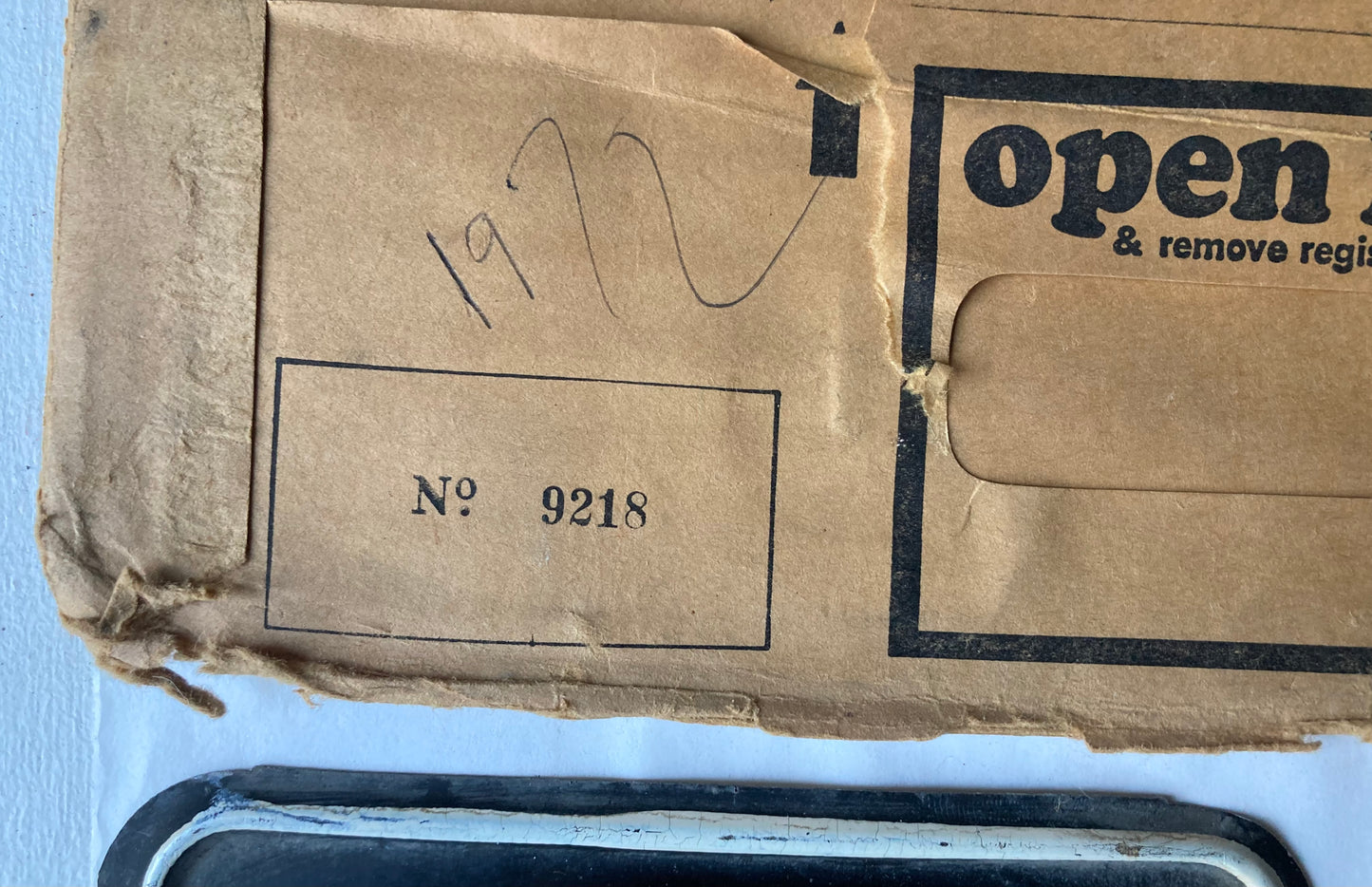 1972 Virginia #9-218 Passenger License Plate (Pair)