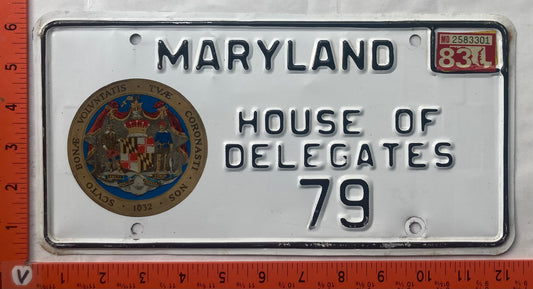 1983 Maryland #79 House of Delegates License Plate