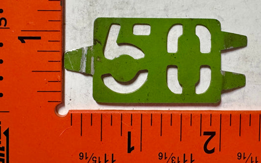 1950 Connecticut Passenger License Plate Date Tab