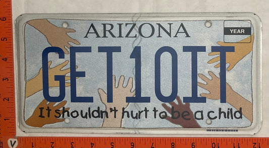 Undated Arizona #GET10IT Passenger License Plate (Vanity)