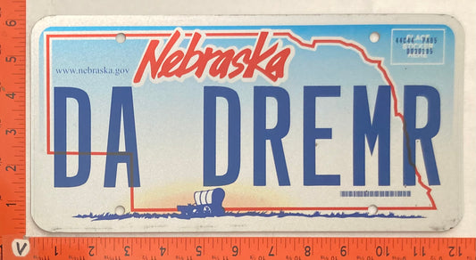 Undated Montana #DA DREMR Passenger License Plate