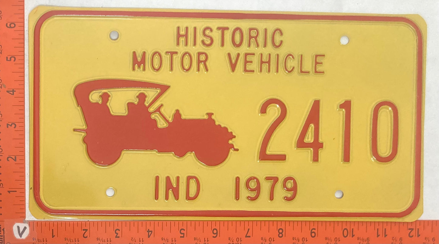 1979 Indiana #2410 Passenger License Plate (Historic Motor Vehicle)