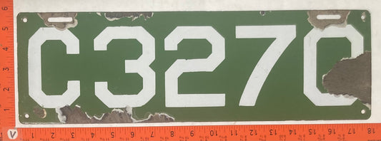 1912 Connecticut #C3270 Passenger License Plate