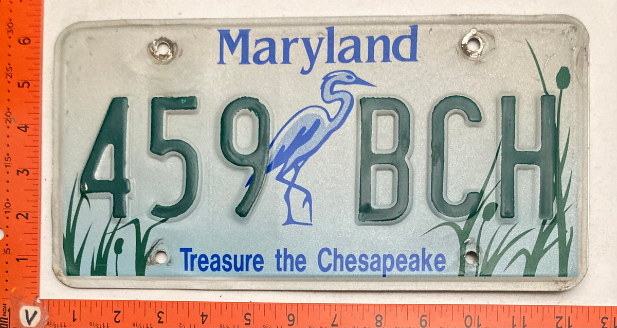 Undated  Maryland #459 BCH Treasure the Chesapeake License Plate