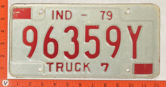1979 Indiana #96359Y Truck License Plate
