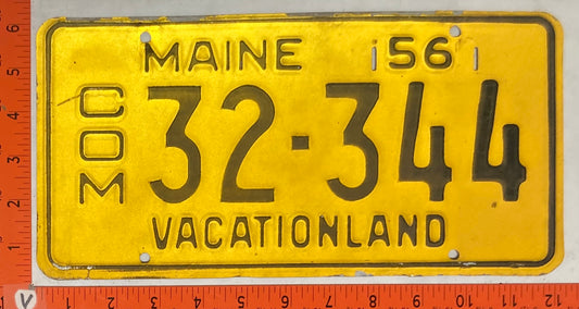 1956 Maine #32-344 Commercial License Plate