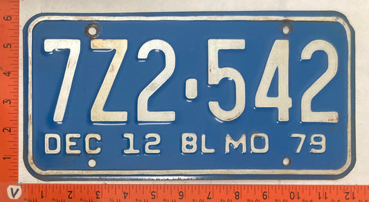 1979 Missouri #772-542 Truck License Plate