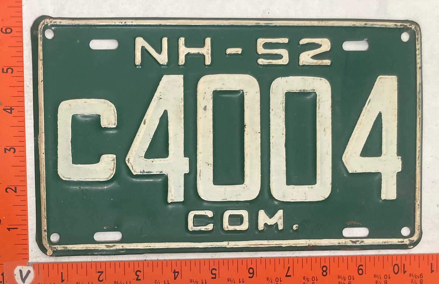 1952 New Hampshire #C4004 Commercial License Plate