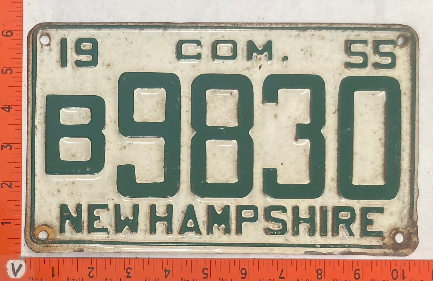 1955 New Hampshire #B9830 Commercial License Plate