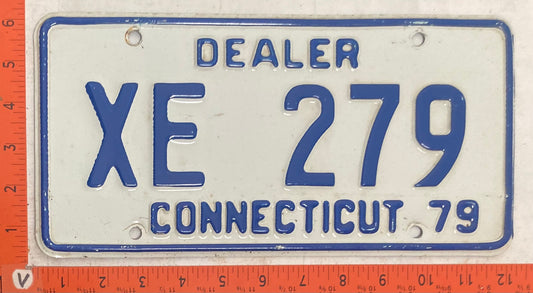 1979 Connecticut #XE 279 Dealer License Plate