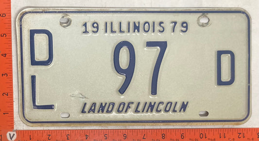 1979 Illinois #D/L 97 D Dealer License Plate