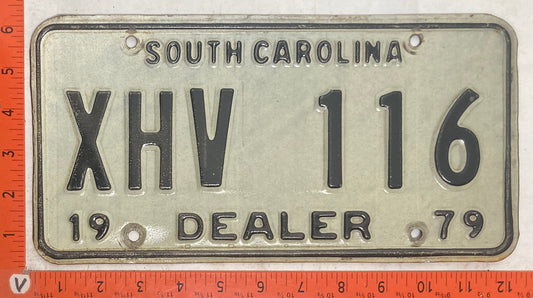 1979 South Carolina #XHV 116 Dealer License Plate
