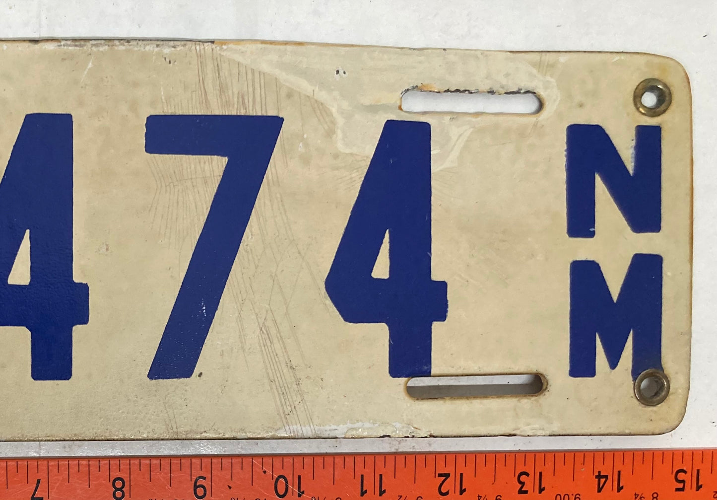 1920 New Mexico #21574 Passenger License Plate (Porcelain)