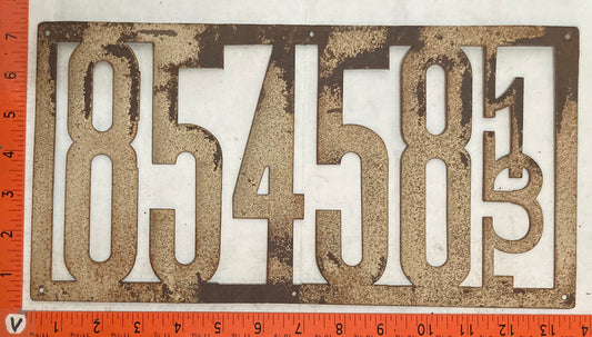 1913 Illinois #85458 Passenger License Plate (Front)
