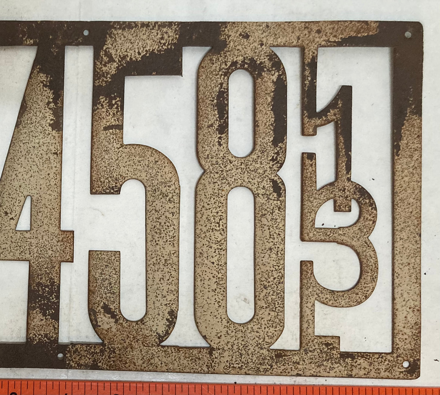 1913 Illinois #85458 Passenger License Plate (Front)
