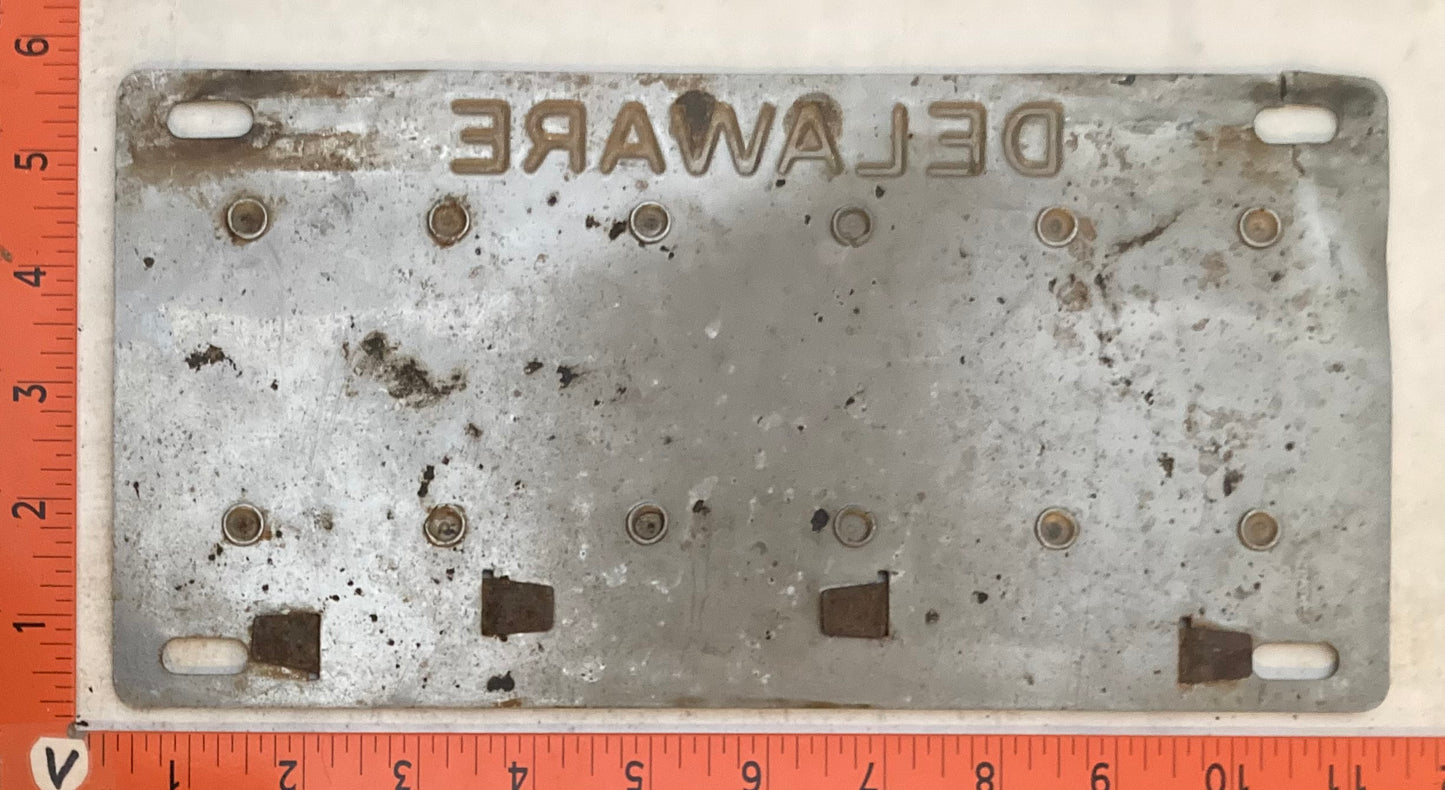 1955 Delaware #C22020 Commercial License Plate (Re-riveted)
