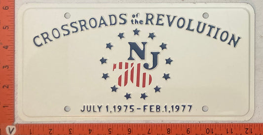 1975-1977 New Jersey Booster Plate (Embossed)
