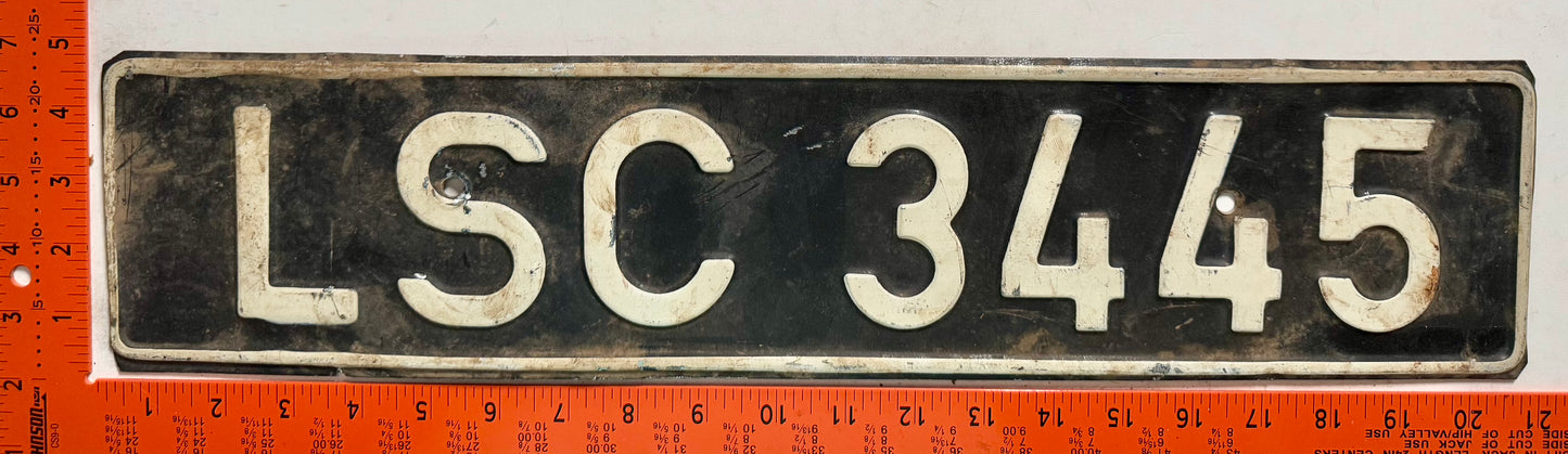 undated Nigeria #LSC 3445 Passenger License Plate
