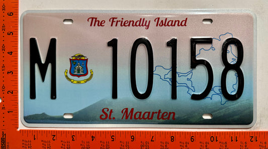 2018 St Maarten #M 10158 Passenger License Plate