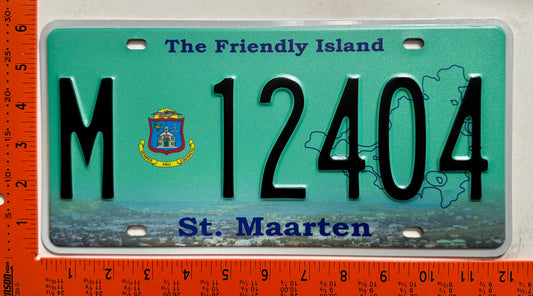 2016 St Maarten #M 12404 Passenger License Plate