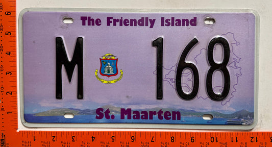 2014 St Maarten #M 168 Passenger License Plate